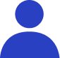 A blue person icon with a white background.